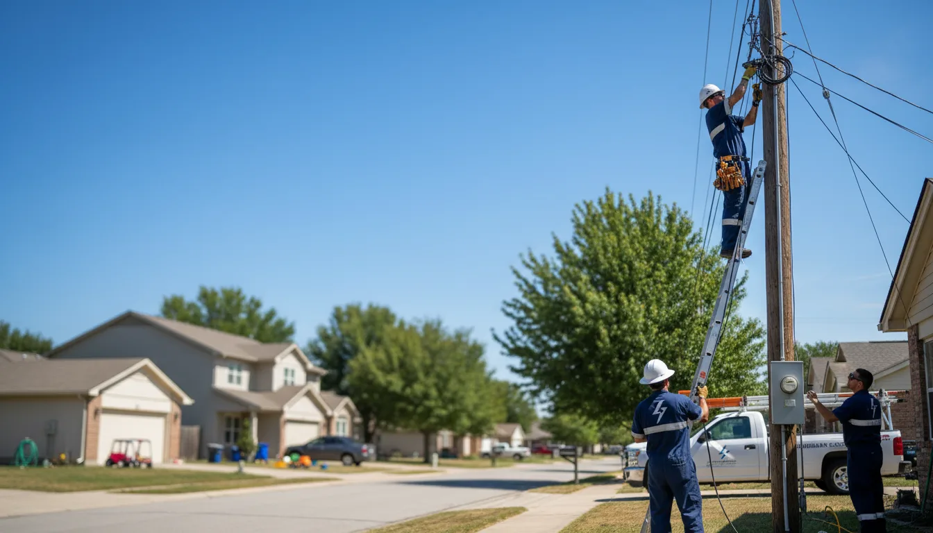 Residential electrician providing installation services in Pingree Grove, IL